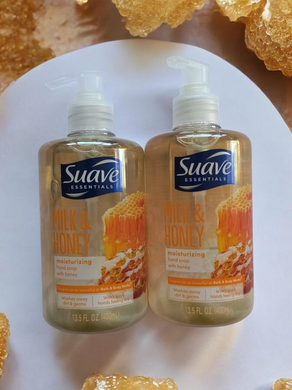 Suave Essentials Milk & Honey Moisturizing Hand Soap 13.5 Oz Ea. Lot Of 2